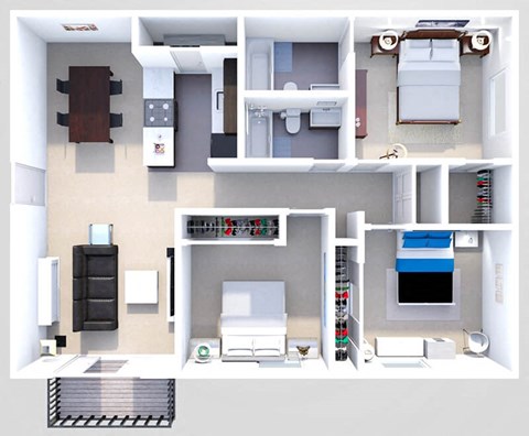 Three Bedroom Floor Plan