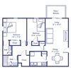 2 Bed 1.5 Bath (Townhome)