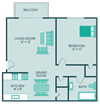 one bedroom apartment floor plan