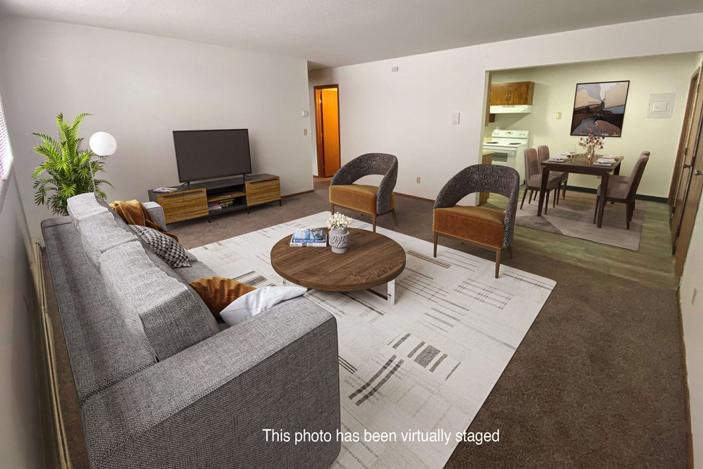 this photo has been virtually staged living room