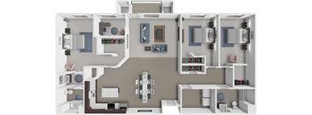 3 bedroom, 2 bathroom apartment at The Chateau in Minot, ND