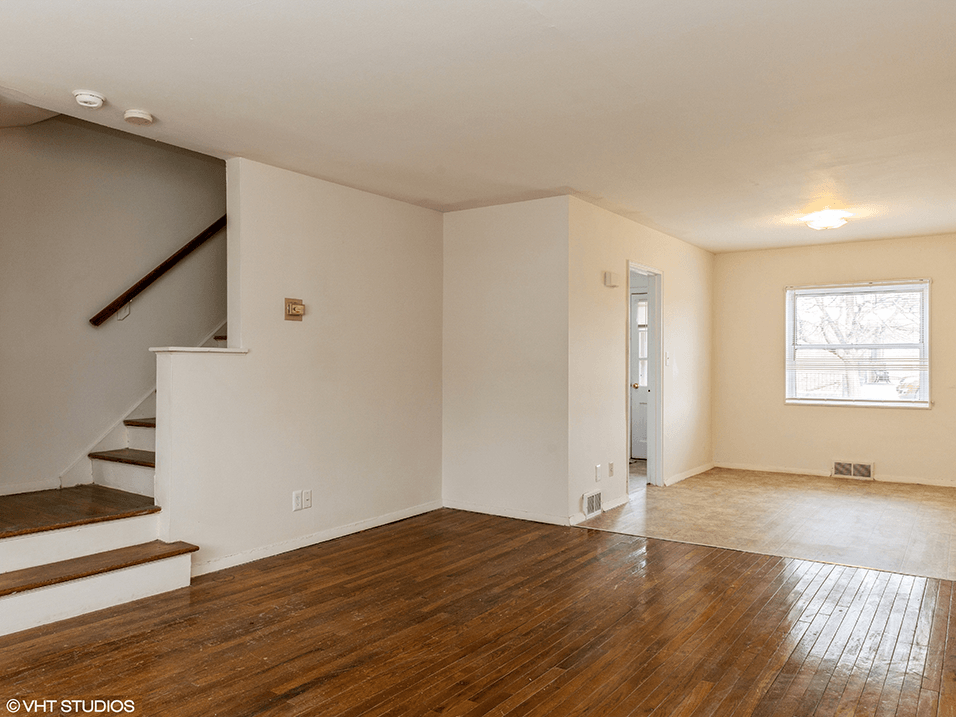 apartment floor plan with hardwood floors