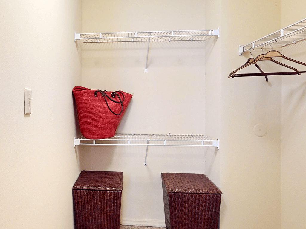 walk in closet in apartment