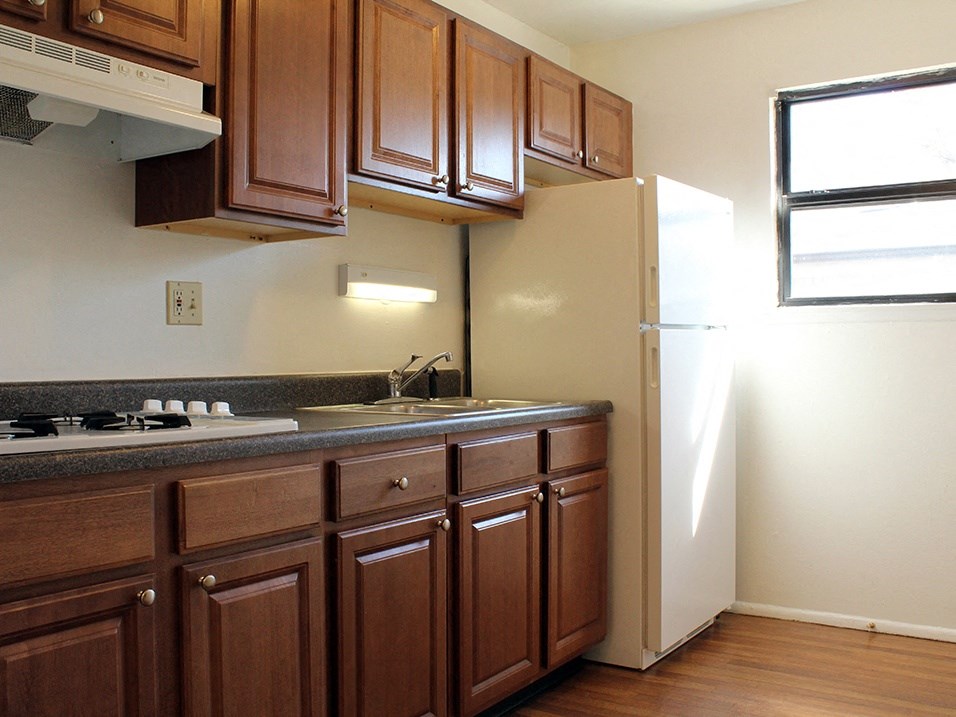 Apartment Kitchen with Cabinet Space