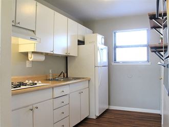 apartment with kitchen appliances