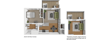 One bedroom floor plan