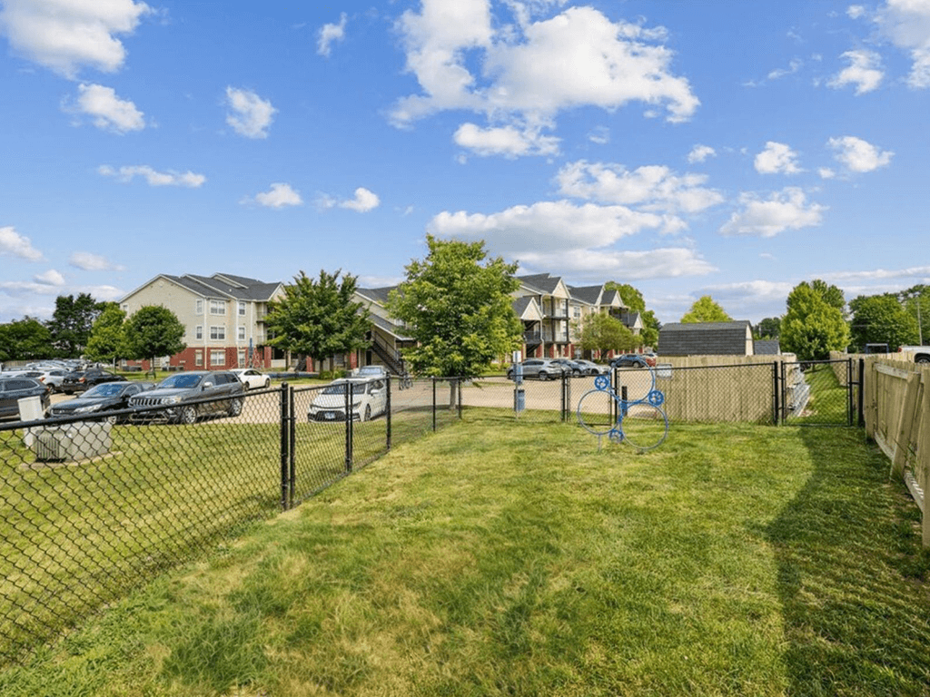 dog park at apartment community