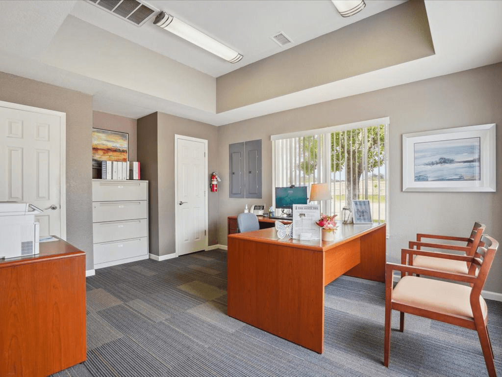 leasing office at apartment community
