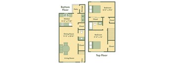 two bedroom townhome for rent