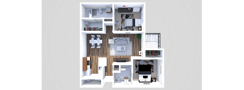 2 bedroom 2 bathroom floor plan