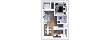 1 bedroom floor plan
