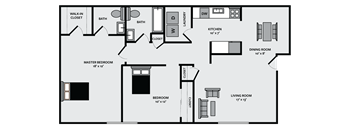 2 Bedroom 1.5 Bathroom