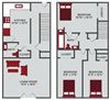 3 bedroom townhome
