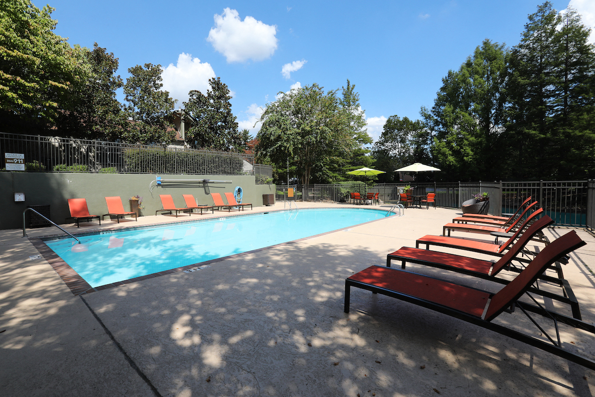 Swimming Pool at Woods of Post House Apartments in Jackson, TN