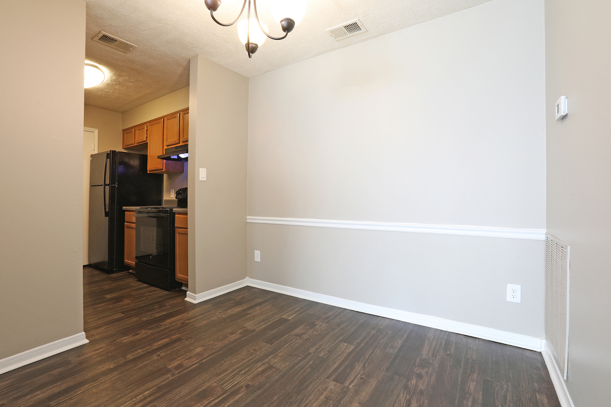 Kitchen at Woods of Post House Apartments in Jackson, TN