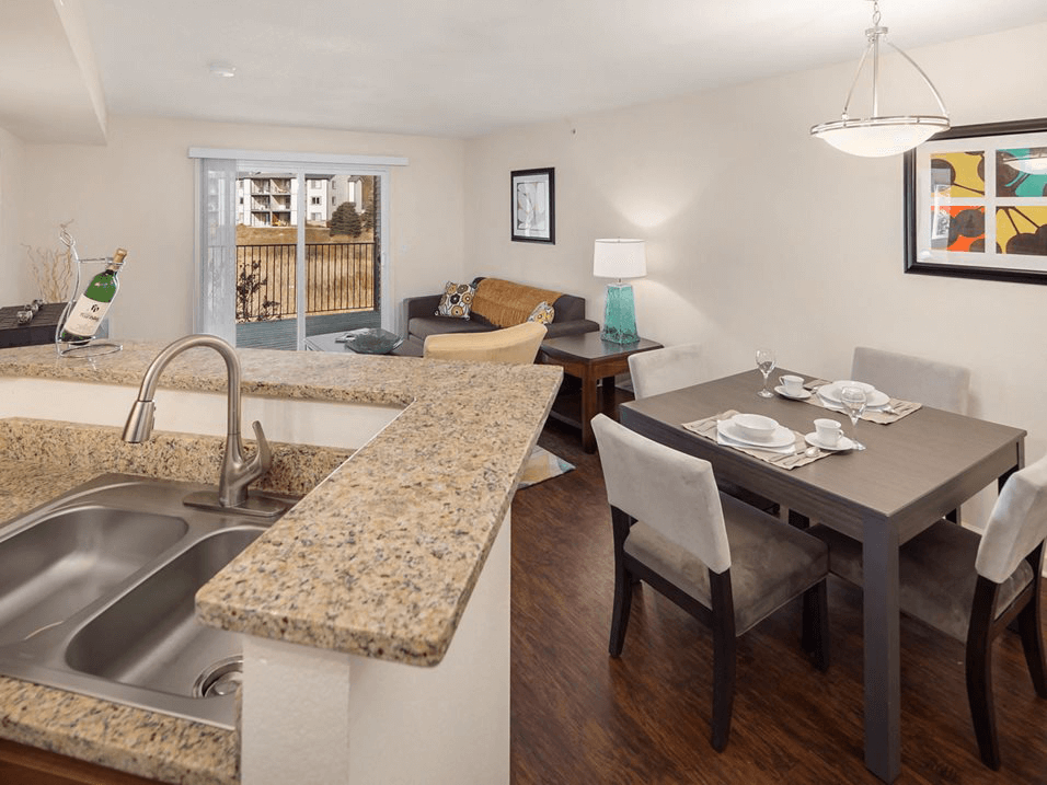 open floor plan at apartment in spring lake, mi