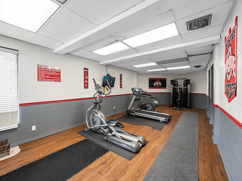 apartment complex with fitness center