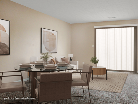 Apartment with dining room