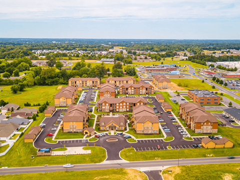 apartment complex with off-street parking