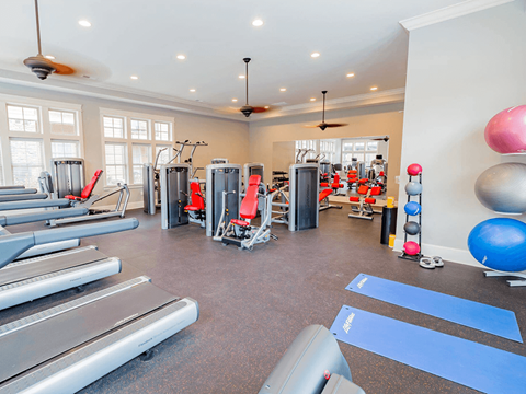 apartment with fitness center