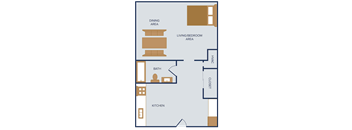 studio floor plan at williamsburg way apartments