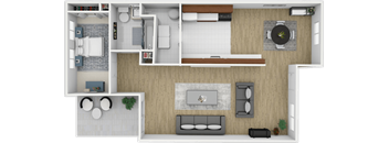 1 bed 1 bath cypress floor plan