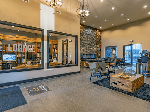 resident clubhouse at apartment complex