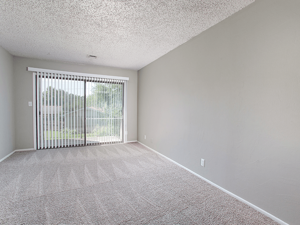 large window in apartment living room in westborough arms apartments
