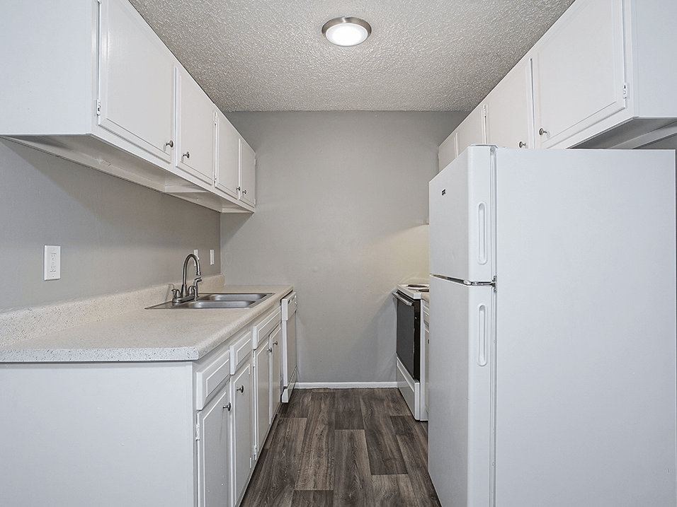 Apartment kitchen with lots of cupboard space in wichita ks