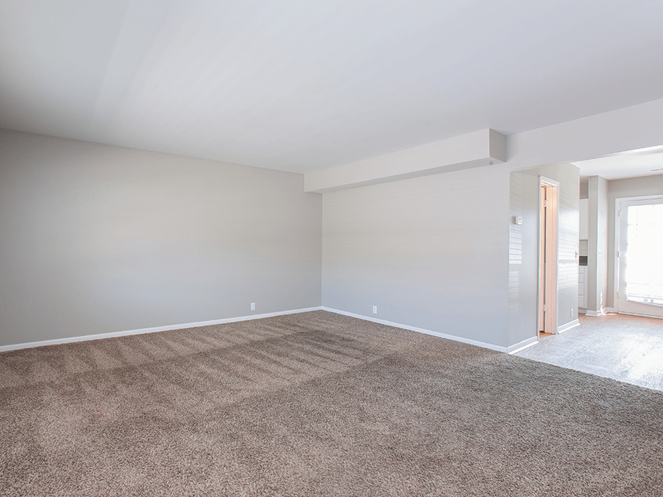 large living room area at Westborough arms apartments in wichita