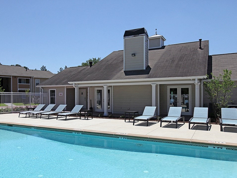 swimming pool and clubhouse