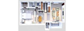 Phase I - 1 Bed 1 Bath w Patio