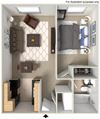 1 bedroom apartment floor plan