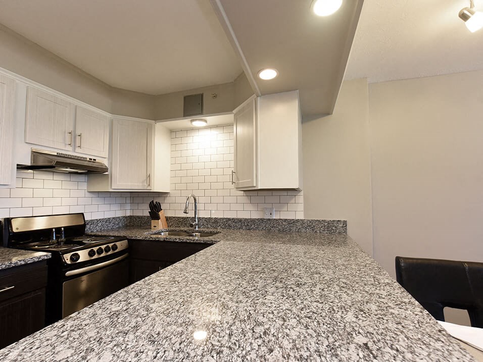 granite countertops at icon Apartments