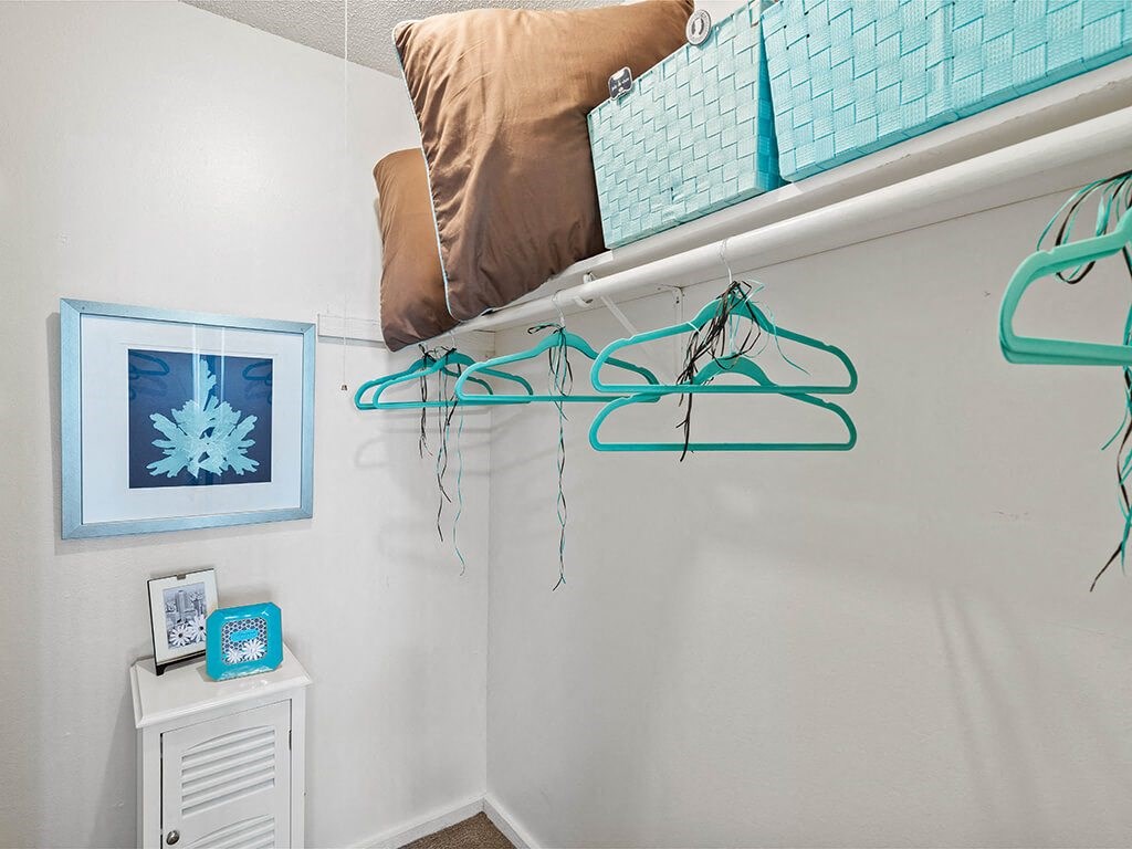 walk in closet in apartment