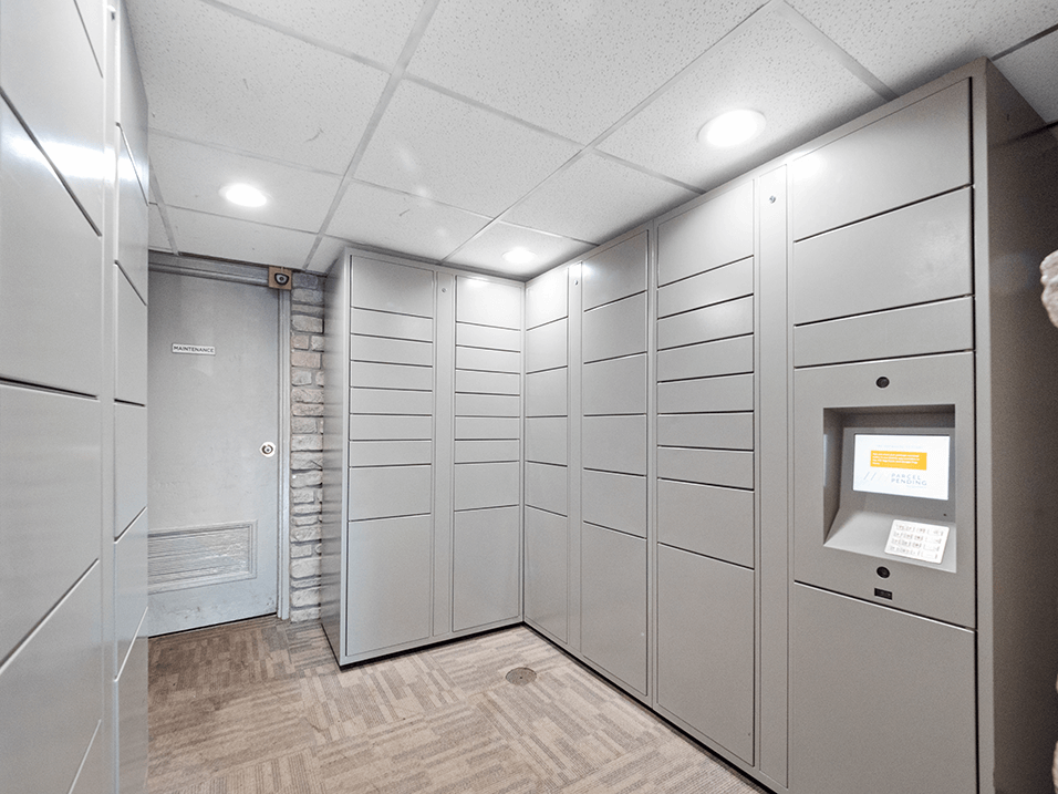 icon Apartments parcel pending lockers