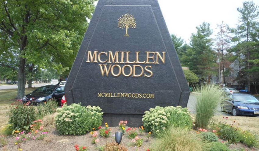 welcome sign at McMillen Woods Apartments - Photo Gallery 1