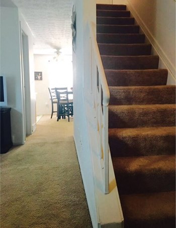 carpeted stairs at Columbus OH apartment - Photo Gallery 4