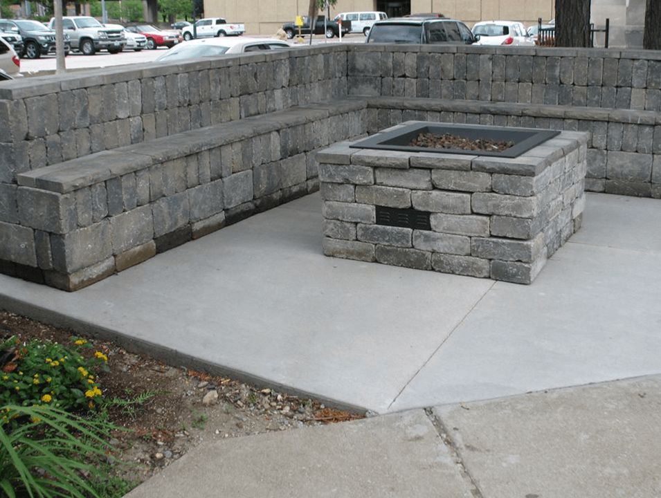 firepit at Moline apartments