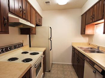 Apartment kitchen with oven and refrigerator - Photo Gallery 2