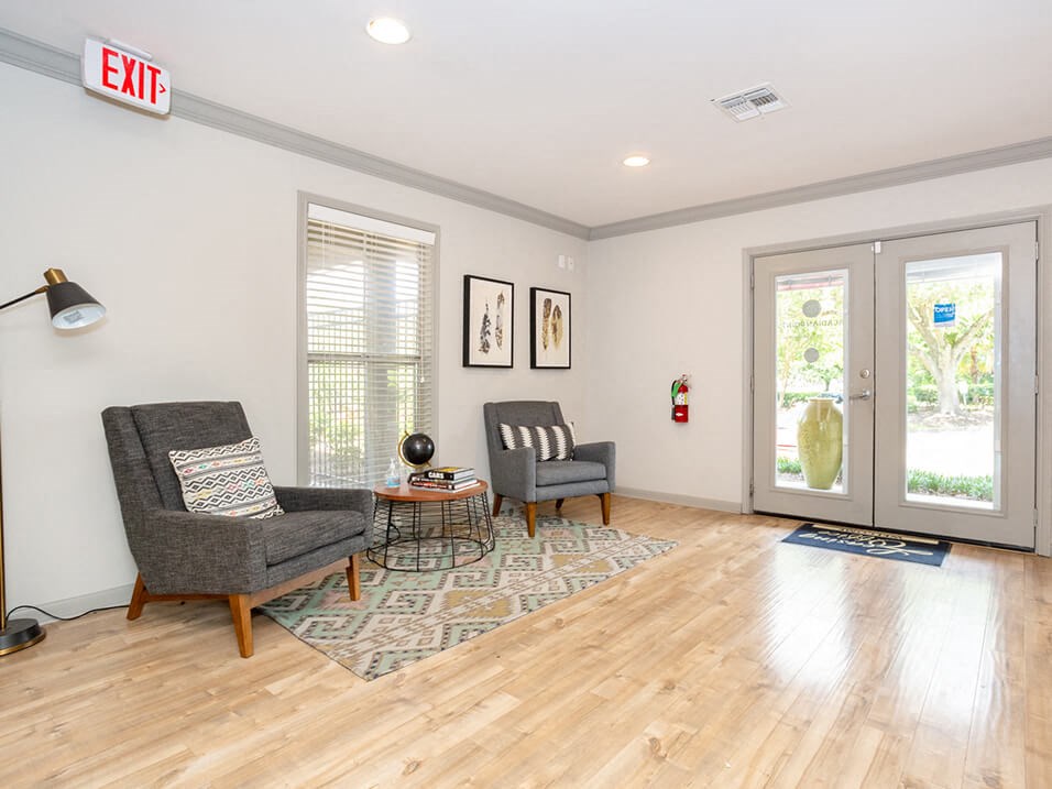 office area at acadian point apartments 