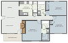 3 bedroom apartment floor plan