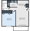 1 bedroom apartment floor plan