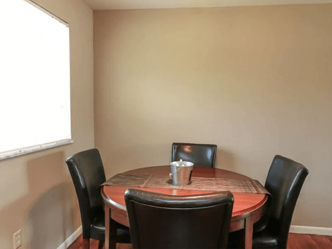 dining area in apartment