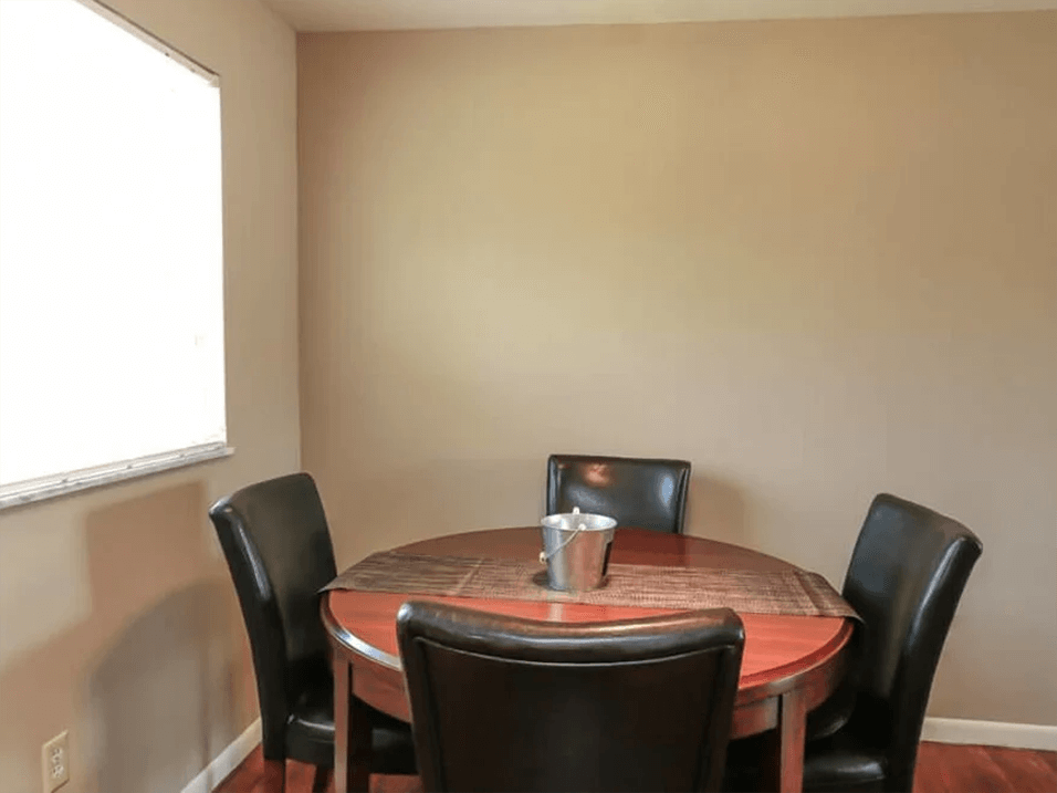 dining area in apartment