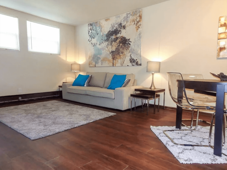 apartment with wood style floor