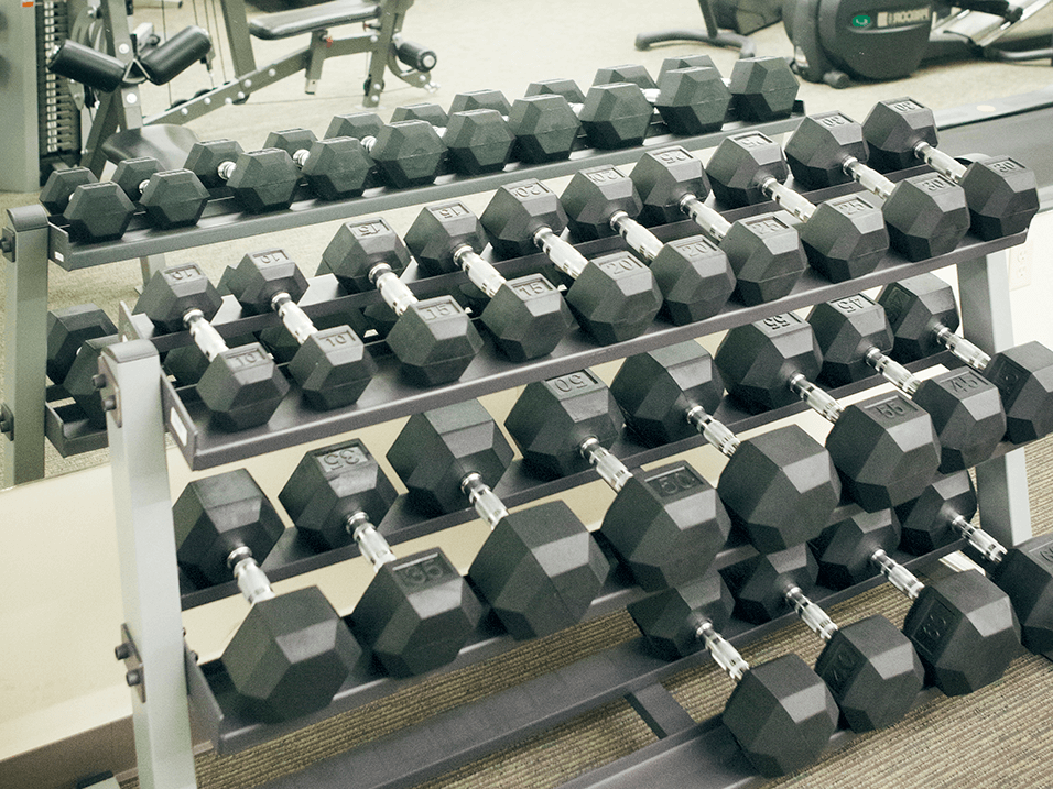 Apartment Fitness Center with Free Weights