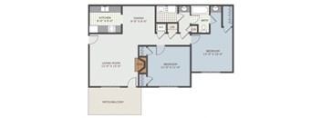 2 bedroom apartment floor plan