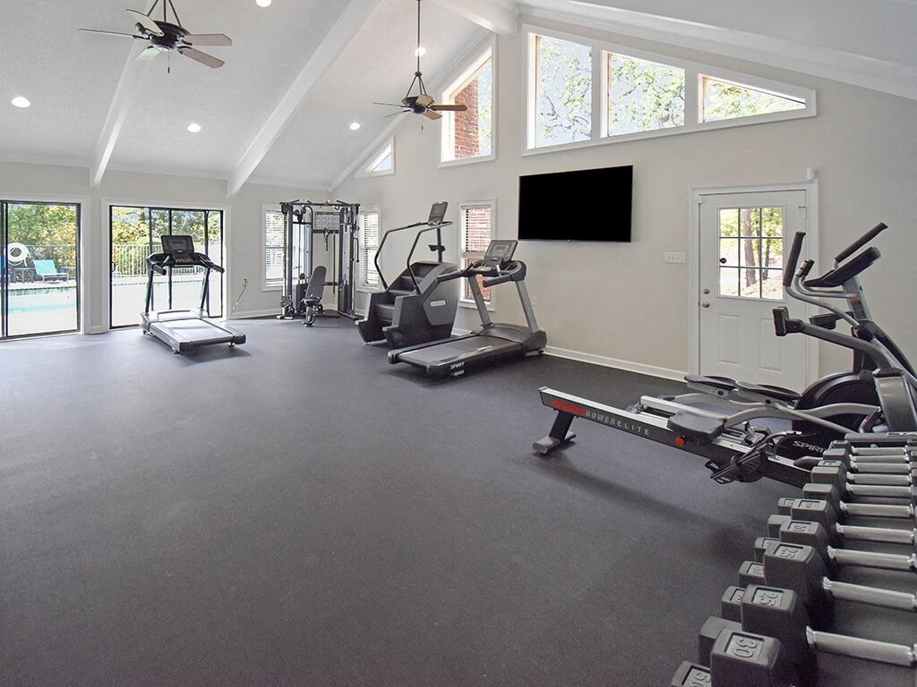 apartment complex with gym