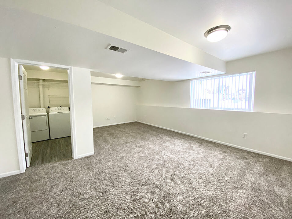 Finished Basement at Grand Rapids townhomes